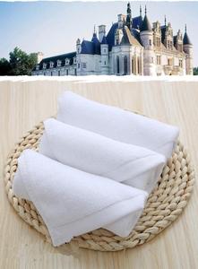 Hohe Qualität 5 Sterne Luxus Hotel Verwendet 100% Baumwolle Weiß Gesicht Handtuch, 35*35cm