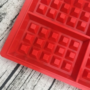 <span class=keywords><strong>Waffle</strong></span> Silicone Stampi di Cottura Della Muffa Pan Bakeware FAI DA TE Strumento di Silicio di Grado Alimentare Antiaderente Riutilizzabile Bpa - Product Image 3