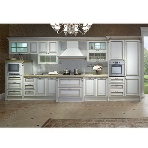 Wholesale Kitchen Cabinet with Glass Front Cabinet Doors