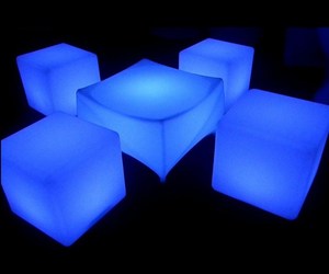 Modern PE LED Bar <strong>Table</strong> <strong>Cube</strong> Outdoor Cocktail <strong>Table</strong> with Remote Control for Home or Hotel Durable Plastic Material - Product Image 6