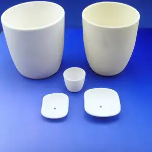 Hoge temperatuur tot 2400C Alumina Zirconia SiC Keramische Kroes Onderdelen