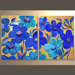 hot vendez main fleur peinture acrylique <span class=keywords><strong>chambre</strong></span> à bas prix - Product Image 1