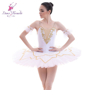 Disfraz de tutú de <span class=keywords><strong>ballet</strong></span> clásico para niñas, vestido de bailarina de baile individual, color blanco, BLL046 - Product Image 3
