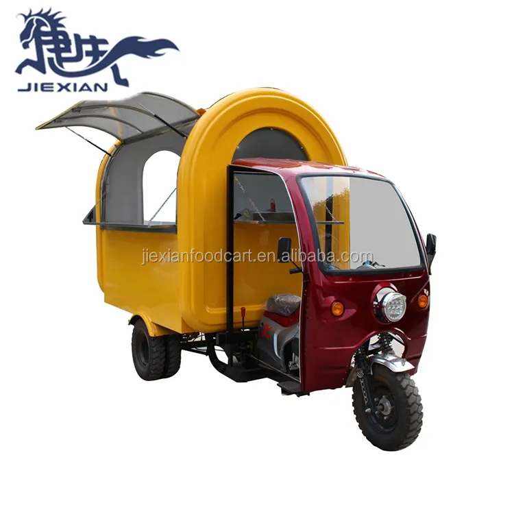 JX-FR220I aceitar a personalização de rua rickshaw elétrico/alimento kiosk para venda carrinho de comida elétrico