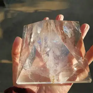 Grande Naturale Trasparente Cristallo Di Quarzo Pietra Piramidi Di Cristallo di Canto Piramidi Per La Meditazione