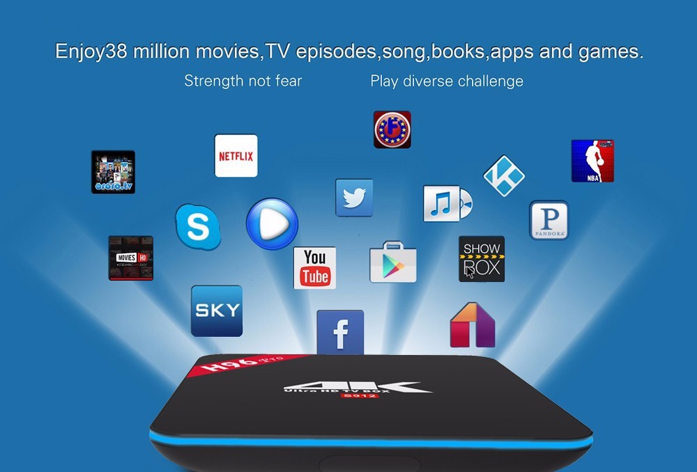 Amlogic S912 marshomallow H96 PRO android 6.0 tv box 2 gb ram 16 gb rom android tv box con kodi 17.0