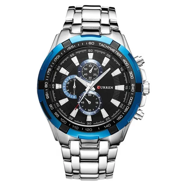 Luxury brand sports curren 8023 mens quartz watch relogio masculino