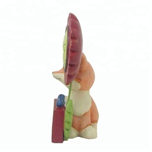 Saludos personalizados resina artesanía <span class=keywords><strong>serie</strong></span> <span class=keywords><strong>zorro</strong></span> y flores - Product Image 2