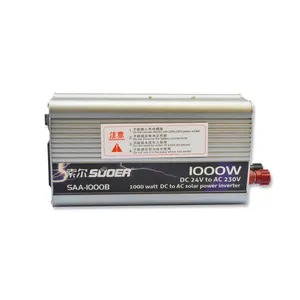 Suoer 1kw 24ボルトdcに220ボルトインバータacコンバータ1000修正300w電源inversorソーラーインバータ用