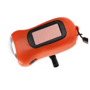 Outdoor Sport Kamp Licht 3 Led Hand Crank Dynamo Zonne-energie Zaklamp Zaklamp