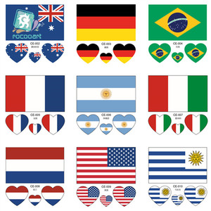 91 diversi paesi bandiera del tatuaggio In Stock del tatuaggio del <span class=keywords><strong>mondo</strong></span> delle bandiere temporanee nazionali nazionali gare di eventi del tatuaggio adesivo del tatuaggio - Product Image 4