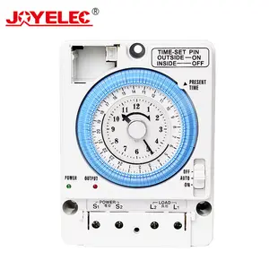 Hot Selling Din rail Analog Timer Switch Time Mechanical 24 hours Manual Auto TB388 Best Quality 24 Hour Timer Switch