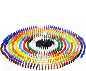 FQ vendita di marca 120 pz colorato in legno personalizzato <span class=keywords><strong>blocchi</strong></span> educativi giocattoli set capretto domino casi gioco giocattolo domino tavoli domino set - Product Image 3