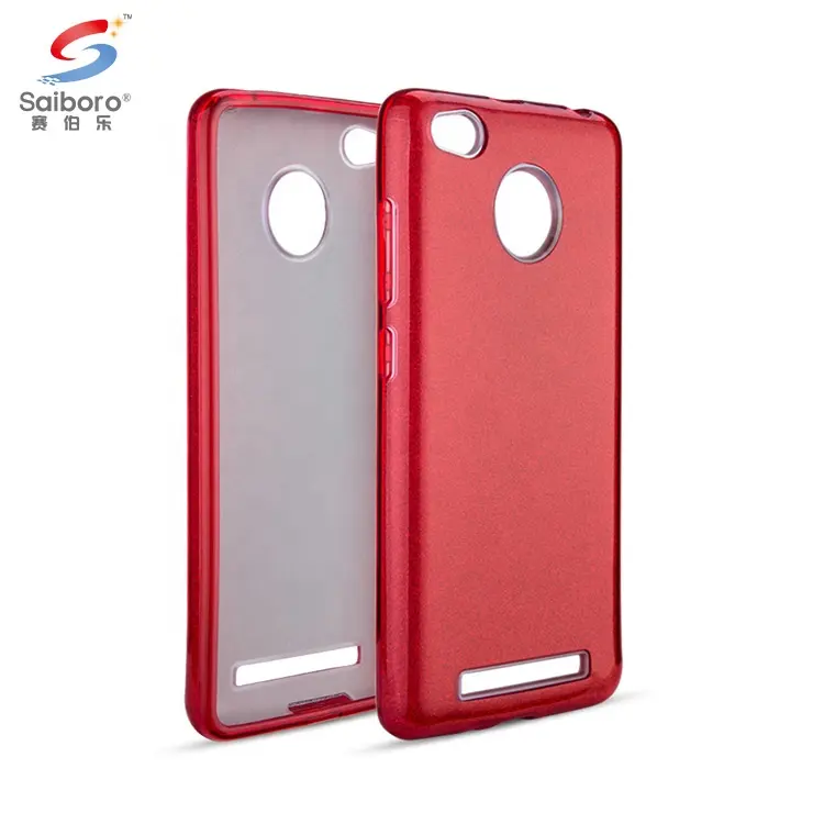 Saiboro glitter phone case back cover for xiaomi red mi note 5a 3s 4, back cover red for redmi mi note 4