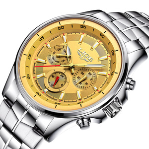 LIGE Multi-funtion <span class=keywords><strong>uomo</strong></span> Orologi Fashion Business Orologio Al Quarzo Uomini <span class=keywords><strong>Acciaio</strong></span> Pieno <span class=keywords><strong>Uomo</strong></span> <span class=keywords><strong>Cronografo</strong></span> - Product Image 6