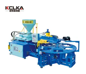 Kclka máquina moldadora de injeção de pvc, rotativa automática