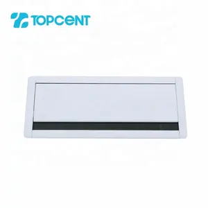 TOPCENT Bảng Văn Phòng Vòng Đệm Cáp Hình Chữ Nhật Nắp Lỗ Dây Cáp Bàn