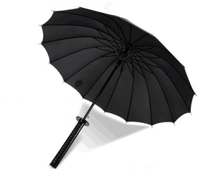 Samurai espada mango <span class=keywords><strong>Katana</strong></span> paraguas promoción 8K/16K/24K samurái japonés espada Paraguas sol lluvia mango largo <span class=keywords><strong>Katana</strong></span> paraguas - Product Image 6