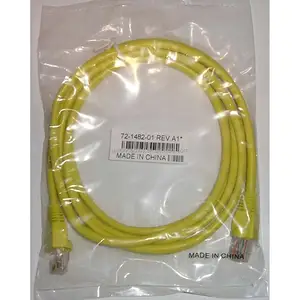 用于思科路由器的 RJ45 Cat 5e 交叉电缆以太网 15FT 黄色网络