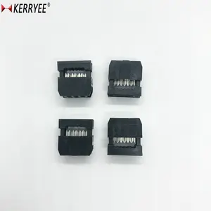 2.54mm IDC soket 2*3P board erkek başlık kablosu kurulu konektörü