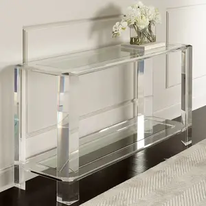 WHOLESALE Luxury Acrylic clear home & hotel console table hall table