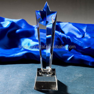 K9 Crystal Craft alta calidad forma de estrella trofeo de cristal al por mayor personalizado cristal estrella Premio trofeo para eventos deportivos - Product Image 3