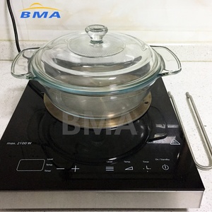 <span class=keywords><strong>Plaque</strong></span> <span class=keywords><strong>adaptateur</strong></span> en acier inoxydable pour <span class=keywords><strong>induction</strong></span> avec poignée de protection en PVC - Product Image 6