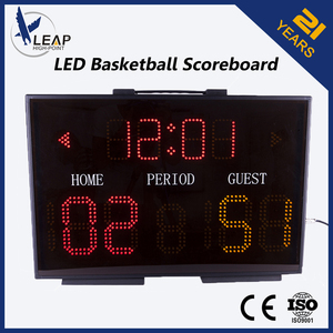 OEM Single-sided Scoreboard Bóng Rổ Làm Nổi Bật LED kỹ thuật số dây điều khiển - Product Image 3