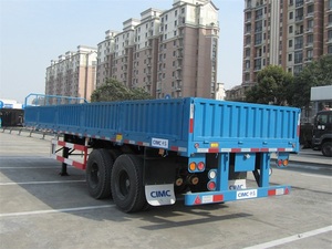 3 Axle 12 roda Penuh Trailer 40ton sisi dinding kargo Semi Trailer Harga Murah Penuh Trailer - Product Image 3