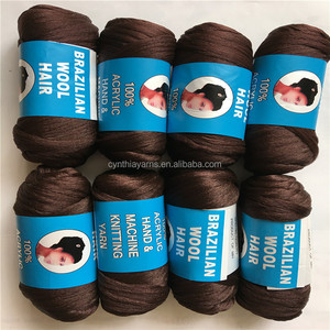 Vente en gros <span class=keywords><strong>de</strong></span> <span class=keywords><strong>laine</strong></span> brésilienne neuve, fil africain pour tricot à la main, 12 <span class=keywords><strong>pelotes</strong></span> par <span class=keywords><strong>lot</strong></span>, <span class=keywords><strong>laine</strong></span> mélangée à l'échelle des cheveux Y - Product Image 2