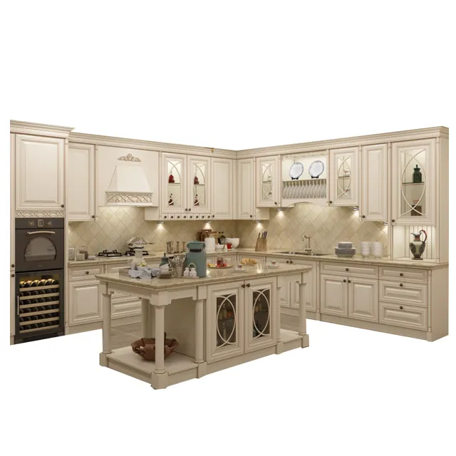 Armário de cozinha de madeira sólida, mobília da cozinha da china quarto godrej aço ou ferro almirah design