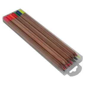 最好的质量 2H-12B 铅 12/24 pcs 素描绘图铅笔集天然木材石墨铅笔与蘸端