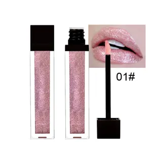 Brilho de longa Duração Lip Gloss Batom Líquido Personalizado A Sua Própria Marca de Maquiagem Vegan