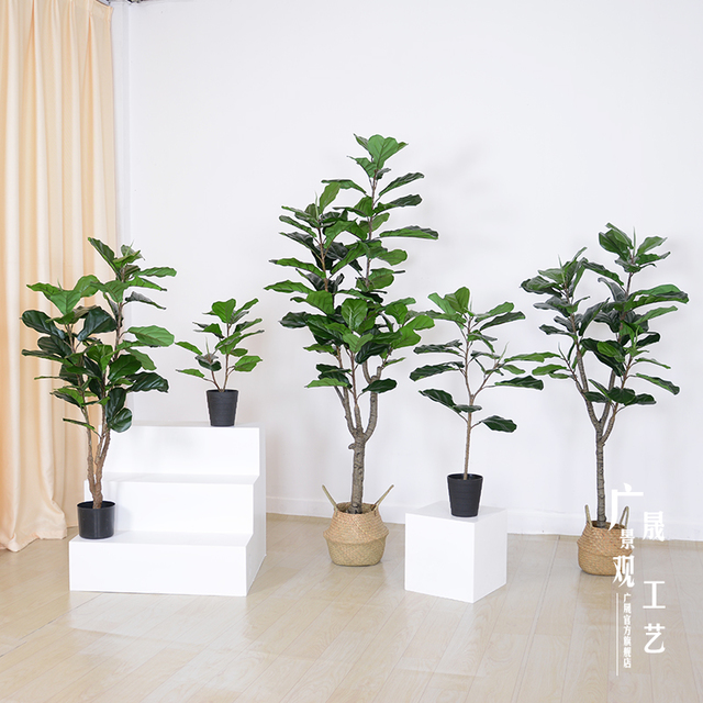 Guansee Artificial Bonsai - Durable Fiddle Leaf Fig Tree
