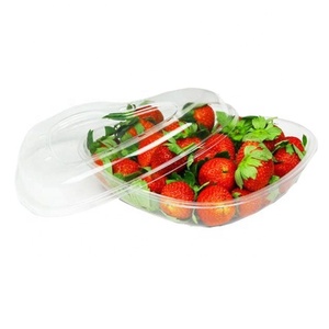 Emballage de récipient de fraise à emporter ClamShell transparent boîte en plastique en forme de coeur de fraise - Product Image 4