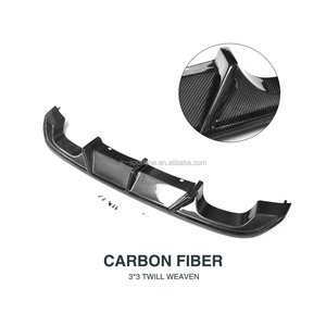Carbon Fiber Rear Auto Diffuser voor <span class=keywords><strong>Volkswagen</strong></span> VW <span class=keywords><strong>GOLF</strong></span> 7 <span class=keywords><strong>VII</strong></span> <span class=keywords><strong>MK7</strong></span> R R-LINE