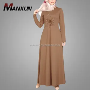 时尚中东女性阿巴亚伊斯兰服装谦虚马克西连衣裙迪拜Kebaya宽松和服阿联酋伊斯兰女性阿巴亚卡夫坦