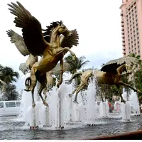 Vincentaa 2021 популярный открытый пейзаж Большая большая бронзовая статуя лошади фонтан