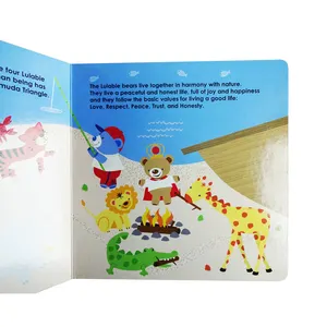 2019 Hot Sale Full Color Printed Cartoon Board Book for Kids