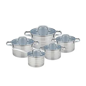 Bán Hàng Nóng Thiết Bị Nhà Bếp Nồi Thép Không Gỉ Và Pan Cookware Set