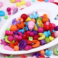 Perles en plastique acrylique de couleurs mixtes, pour bricolage, fournitures décoratives artisanales et de mode, vente en gros