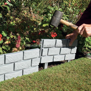 <strong>Plastic</strong> Heat Treated Brick Stone Effect Grey Terracotta Eco-friendly Durable Reusable Garden <strong>Lawn</strong> <strong>Edging</strong> Outdoor Landscape - Product Image 5