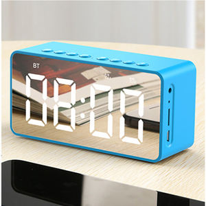 Supporto per altoparlanti Wireless <span class=keywords><strong>Stereo</strong></span> Super Bass portatile TF AUX sveglia a specchio per Computer telefonico - Product Image 4