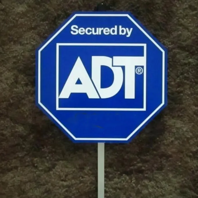 Bán hàng nóng ADT phản chiếu an toàn dấu hiệu an ninh dấu hiệu sân với nhôm cực