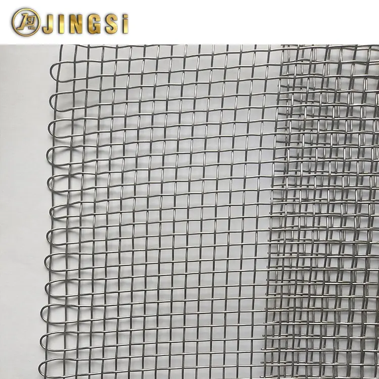 304 Crimped Plain Woven Square Hole 5x5mm Stainless Steel Wire Mesh ss mesh frderbandgitter aus edelstahl 304 metal mesh