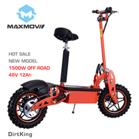 Nouveau modèle de scooter électrique à haute vitesse approuvé CE, 40 km/h, 48V, 12ah, 1500W, pneu tout-terrain