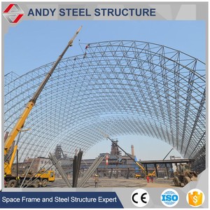 Préfabriqué haute anti-rouille en acier <span class=keywords><strong>arc</strong></span> truss structure <span class=keywords><strong>construction</strong></span> pour hangar de stockage de charbon - Product Image 6