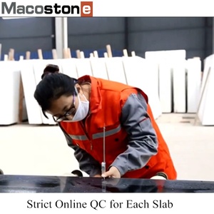 Macostone Prefab Thiết Kế Người Đàn Ông Tự Nhiên Làm Đá Cẩm Thạch 60 60 Dark Black Bếp Nhân Tạo Thạch Anh Đá Tấm Sàn Gạch - Product Image 3