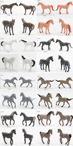 Miniature Economiche di <span class=keywords><strong>Animali</strong></span> da Fattoria Giocattolo Piccoli <span class=keywords><strong>Cavalli</strong></span> in Plastica - Product Image 6
