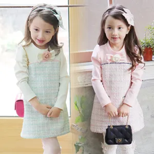 Vestido de princesa Simple diseño floral chica moda OEM 2017 - Product Image 1